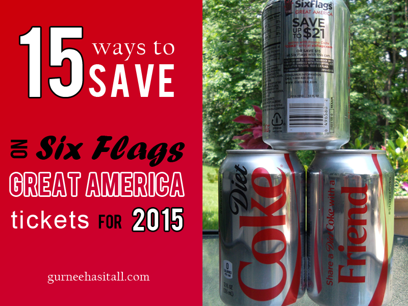 Six Flags Coke Cans 2015